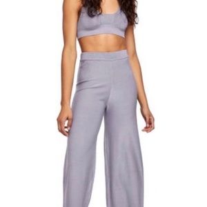 NWT Free People Two piece Set Size Small beautiful Lavender color